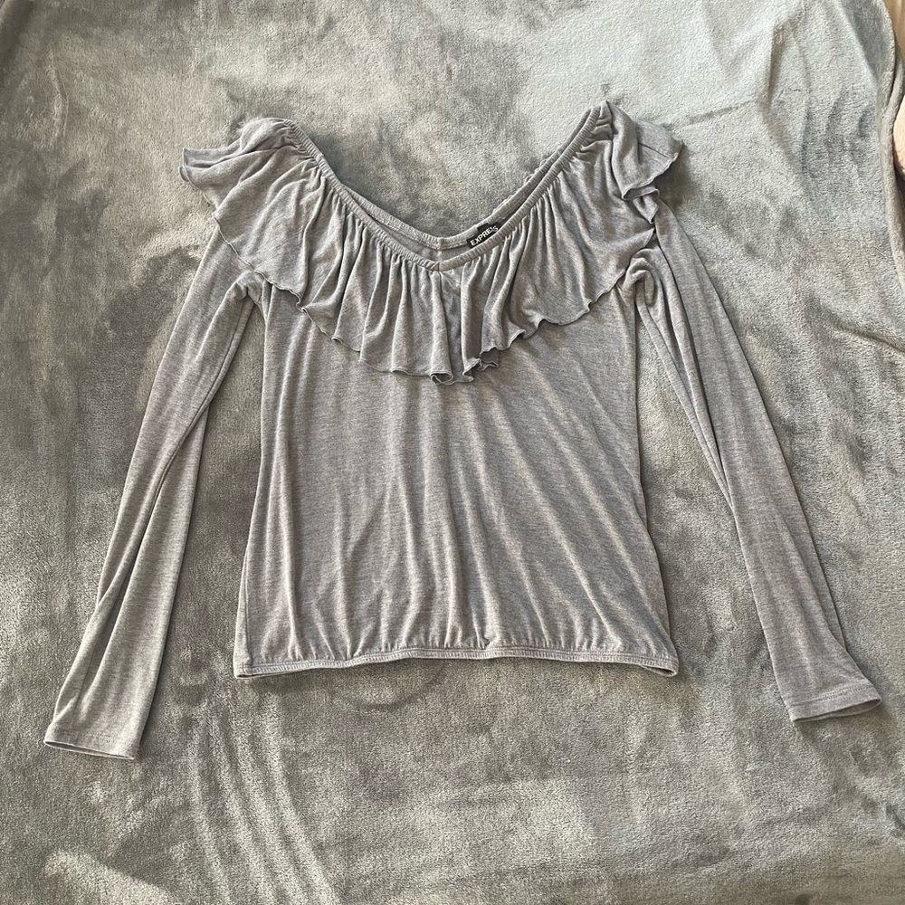 EXPRESS grey blouse - size small